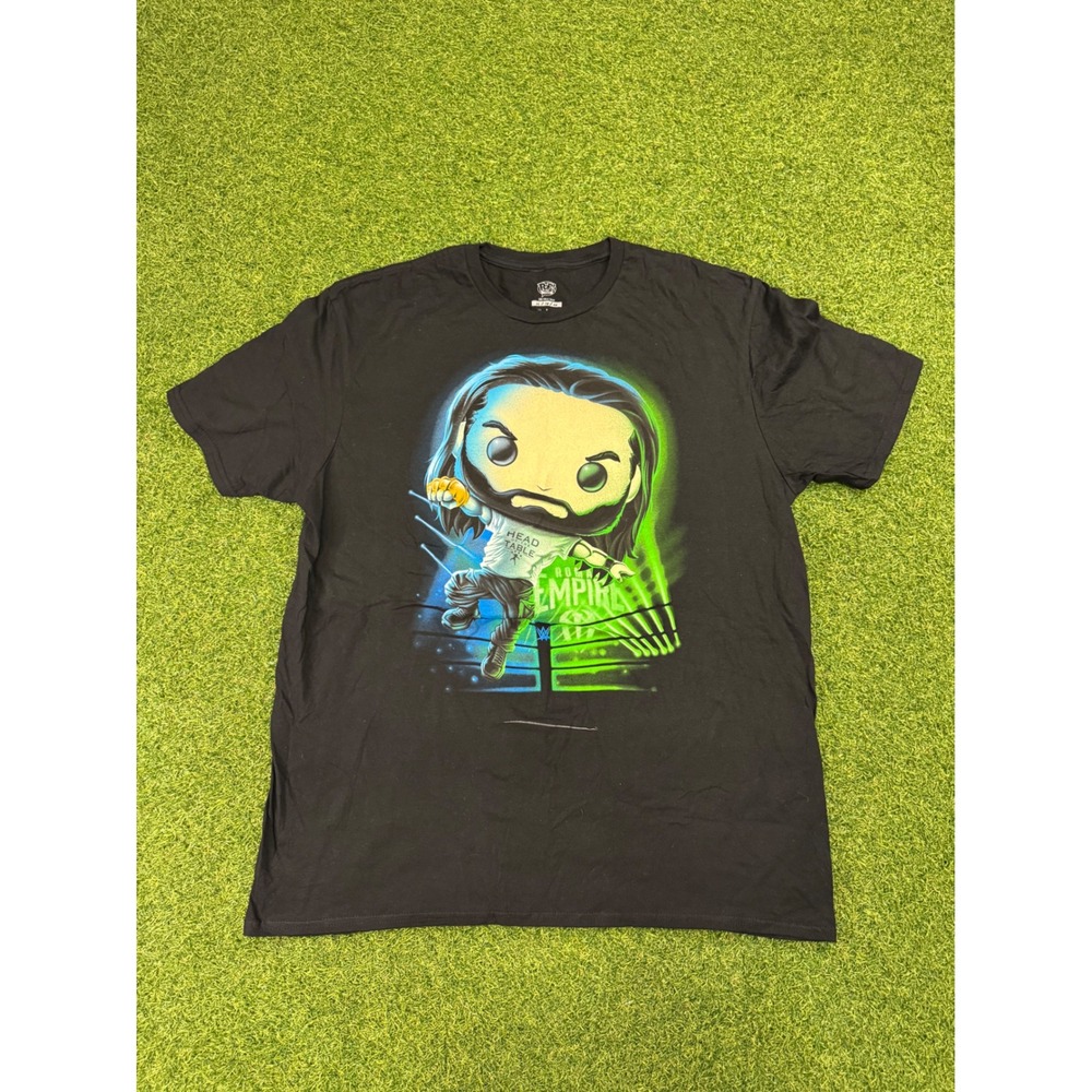 Funko Pop WWE Roman Reigns Head of‎ the Table Black Graphic T-Shirt Mens XL